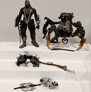 Vintage McFarlane Toyl Spawn Manga Clown and Mango Ninja Action Figure Set 1997